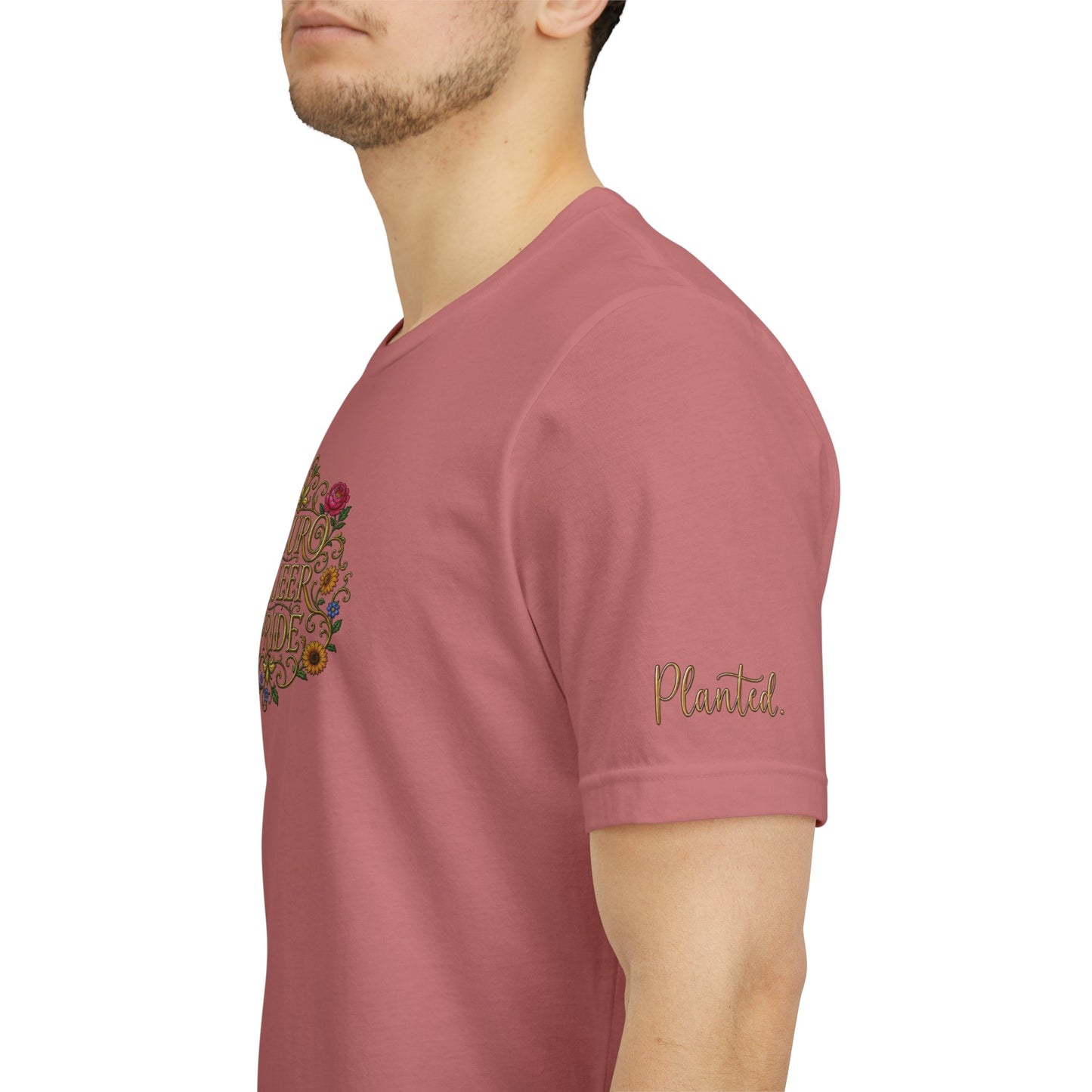 Neuro Queer Pride T-Shirt | Floral Neurodiversity Pride Tee