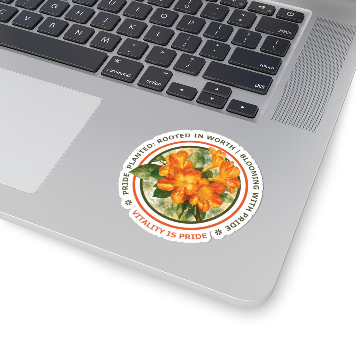 VITALITY IS PRIDE Orange Azalea Vinyl Sticker - Pride, Planted: Rooted in Worth Collection