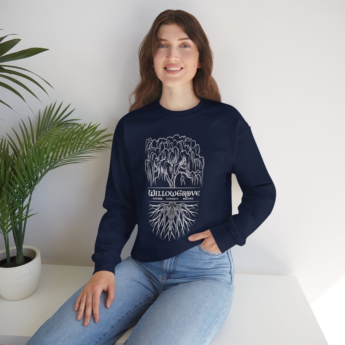 Arbor Series | WillowGrove Roots – Crewneck Sweatshirt
