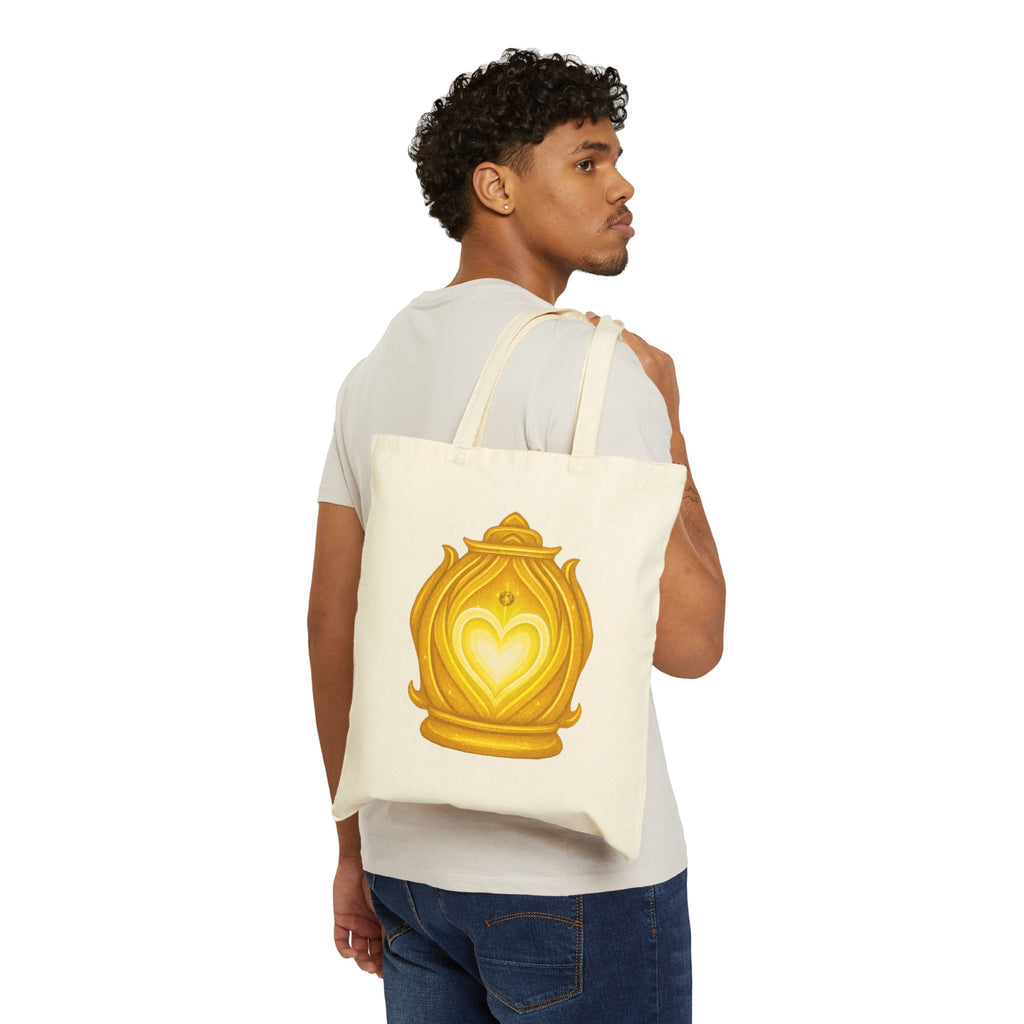 Tote Bag - Luma “The Bright Hope Holder” Cute Character with Golden Lantern