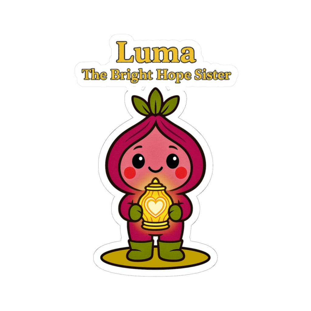 Luma The Bright Hope Sister Sticker — Cute Lantern Character Kiss-Cut Sticker