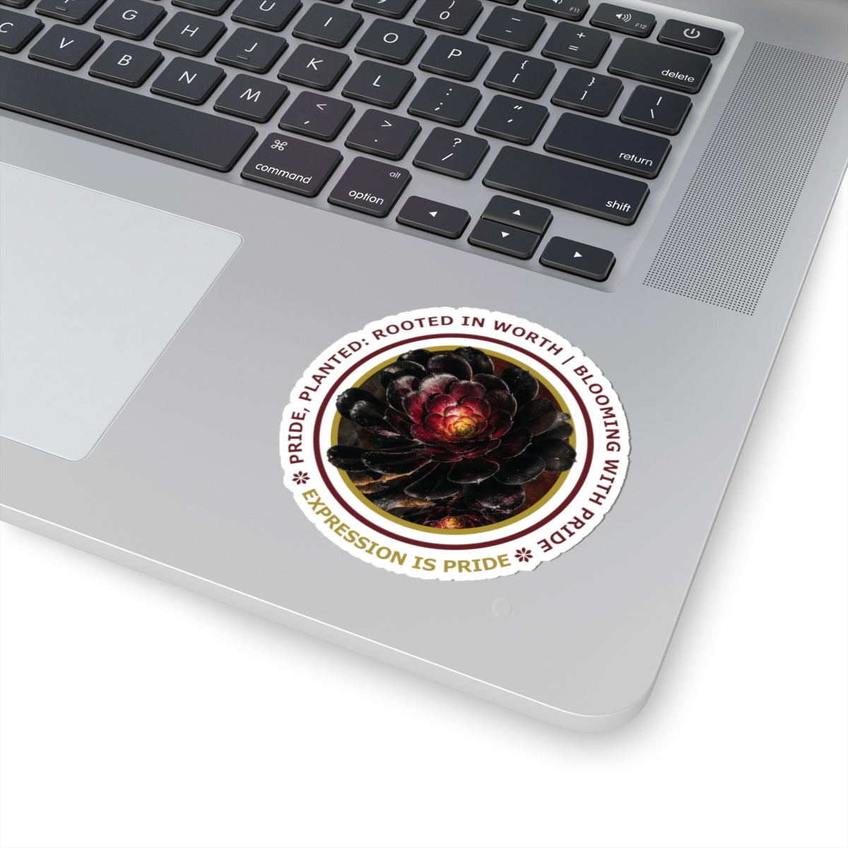 “Expression Is Pride” Vinyl Sticker - Pride, Planted: Rooted in Worth collection.