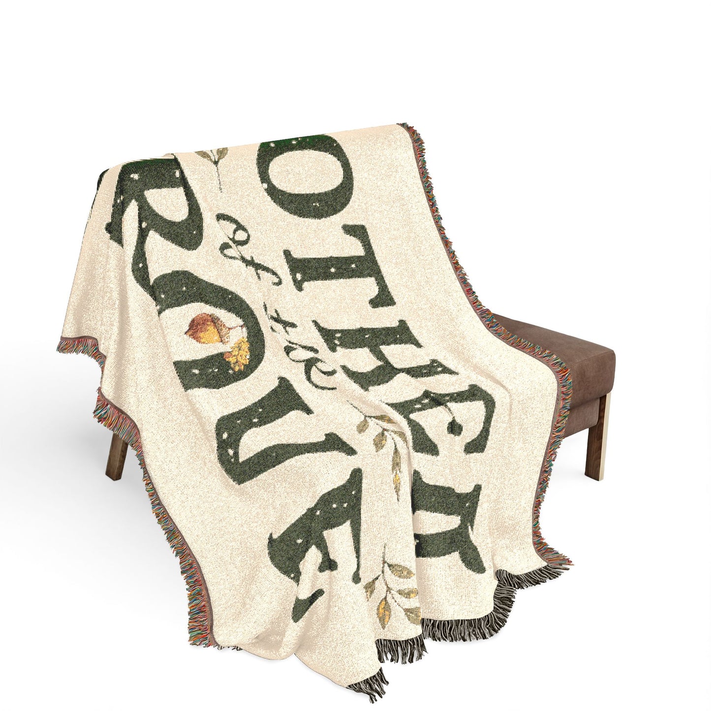 Mother of the Grove Woven Blanket — Garden Mom Decorative Cotton Throw