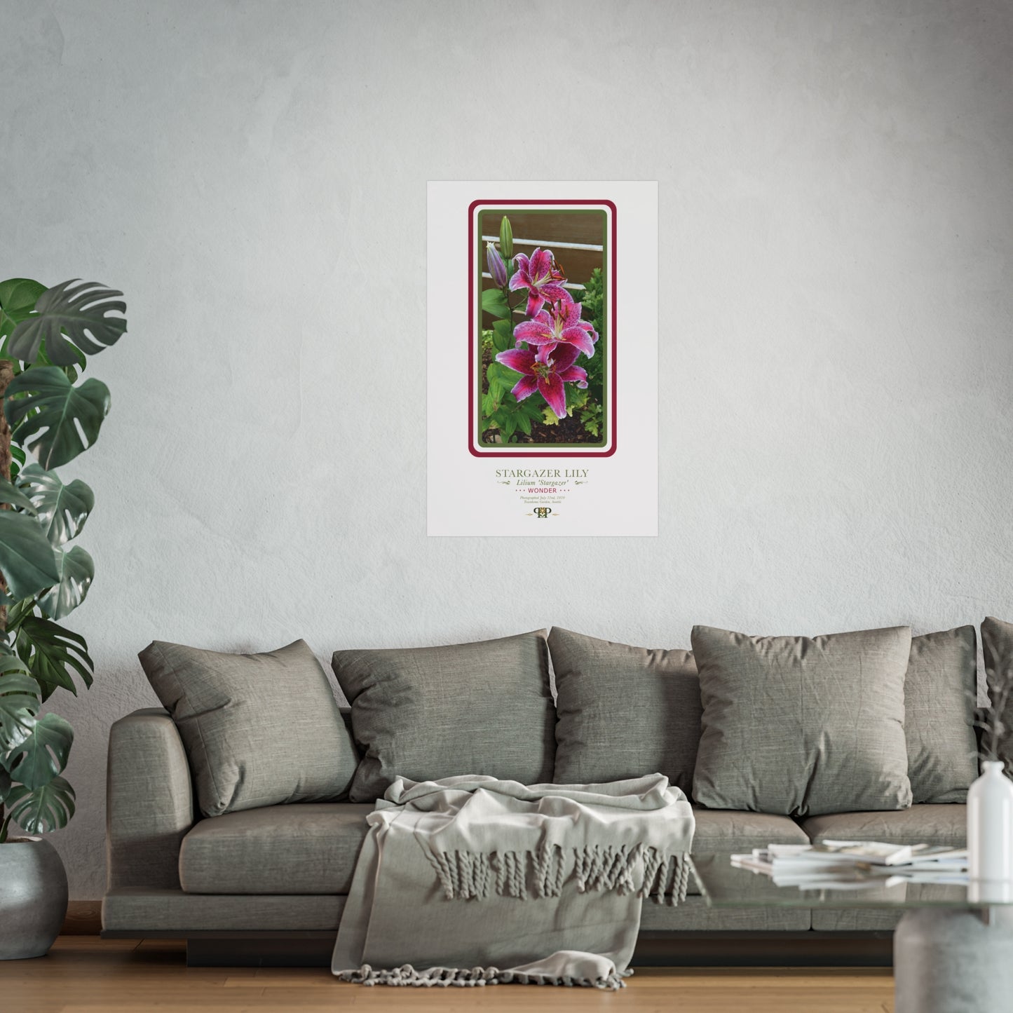Stargazer Lily Fine Art Poster | Botanical Wall Art | Wonder Nature Print