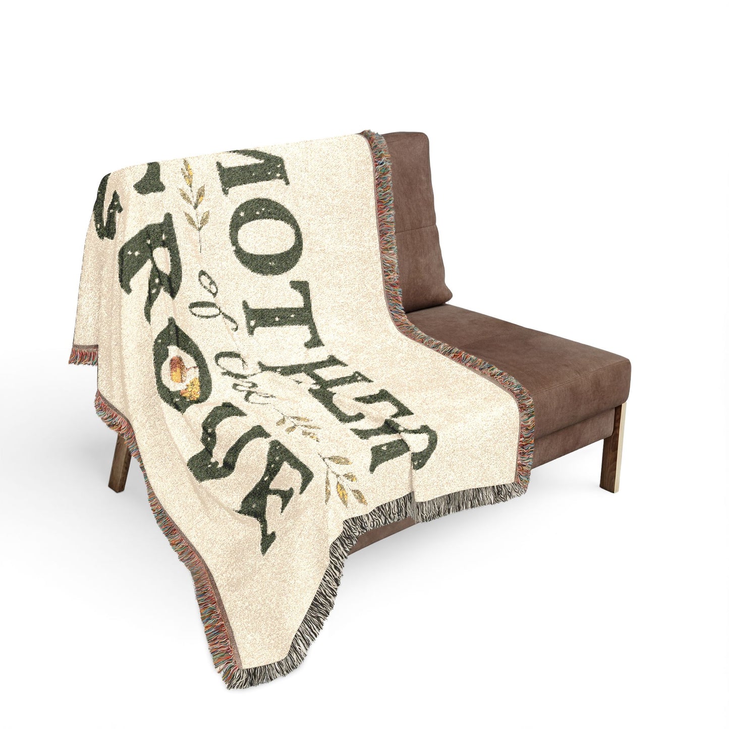 Mother of the Grove Woven Blanket — Garden Mom Decorative Cotton Throw