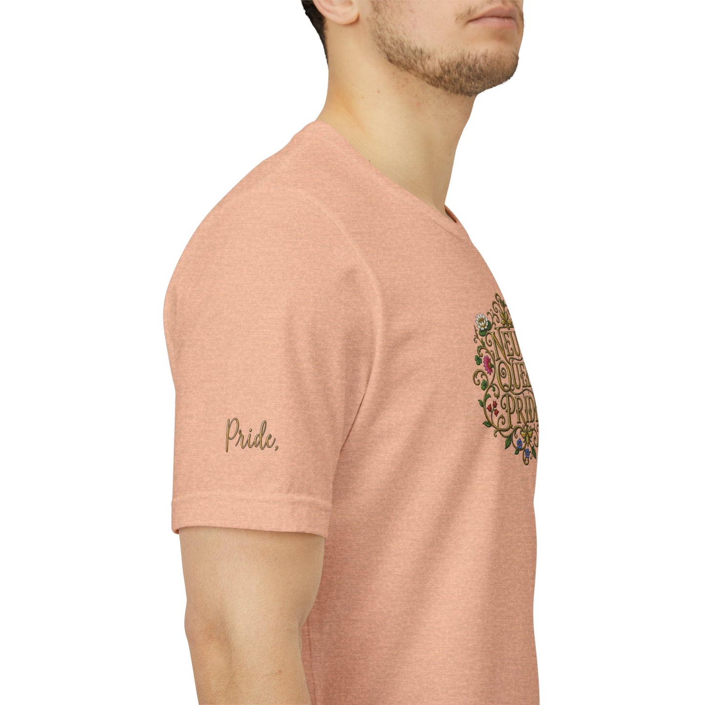 Neuro Queer Pride T-Shirt | Floral Neurodiversity Pride Tee